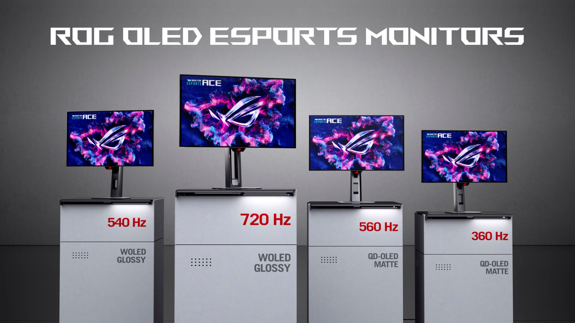 ROG OLED para esports: diferencias entre 360, 540, 560 y 720 Hz